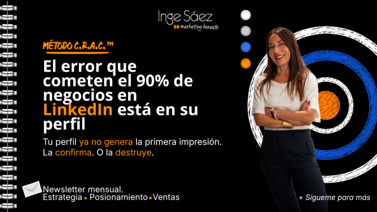 Portada del artículo de Inge Sáez sobre cómo mejorar el perfil de LinkedIn para conseguir clientes